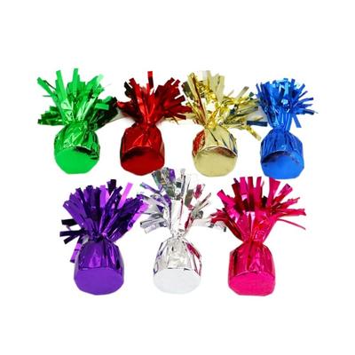 5CM Tassel Helium Balloon Weights Birthday Wedding Cement Base Colorful Foil Balloon Weights 5CM Party Decoration