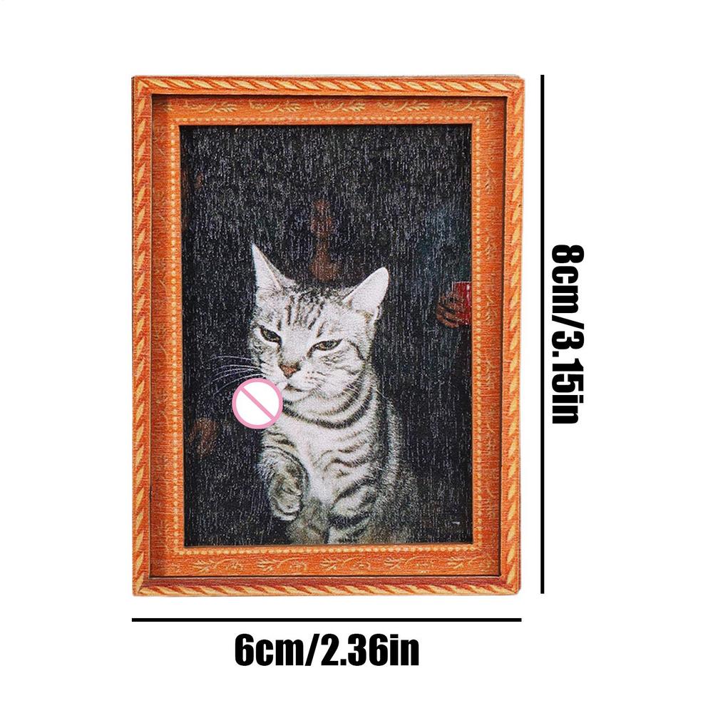 

Fridge Frame Magnets Cute 3D Wooden Home Decor Funny Cat Magnets for Friends Kitchen Christmas Birthday Carnival Halloween