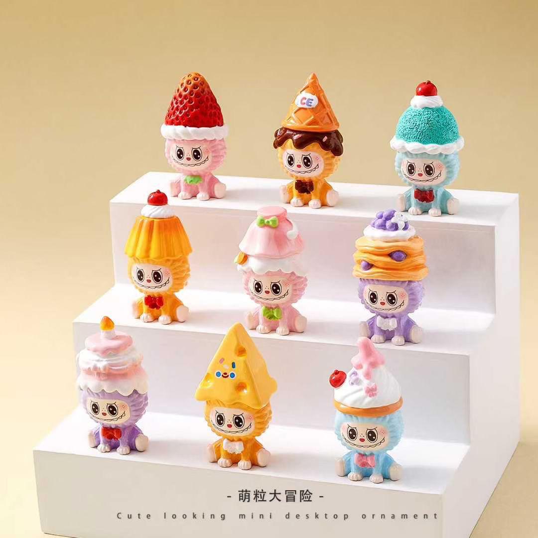 

Десерт Сидячая Поза Лабубу Украшения, Милые Настольные Украшения, Модные Куклы, Креативные Маленькие Подарки Random one