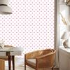 Hearts Wallpaper White and Powder Pink 50x1000