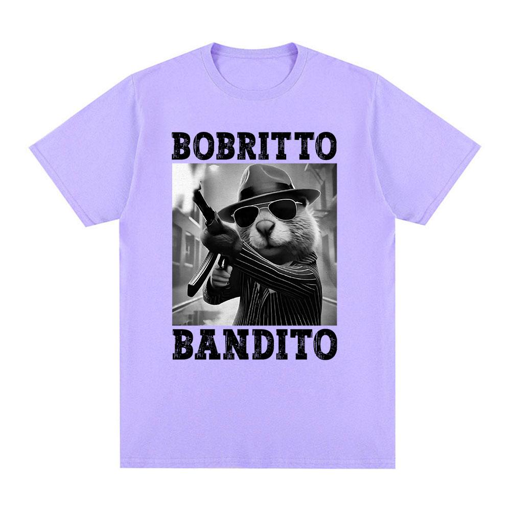Bobrito Bandito Beaver Funny Meme T-shirt Men Women Clothing Fashion Humor T Shirts Summer Cotton O-Neck Tops T Shirt Streetwear