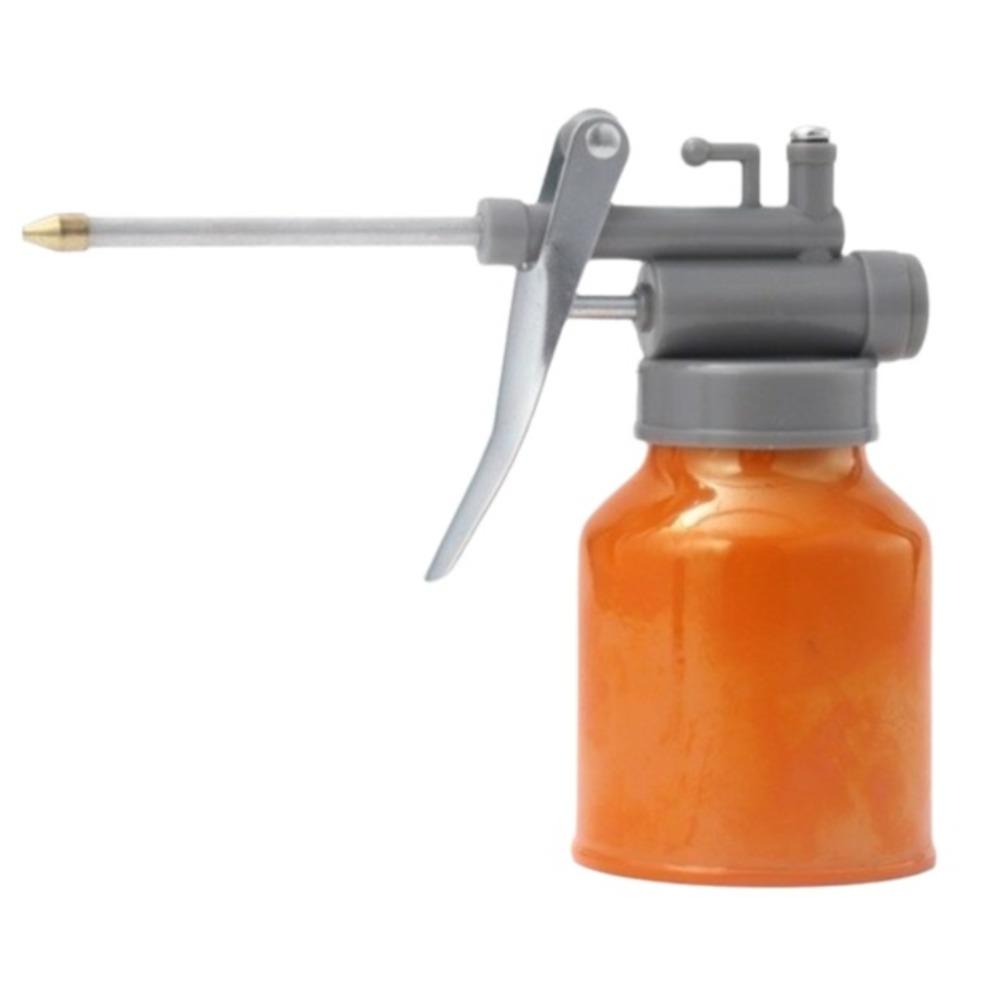 Red Oil Can Spout Design Grease Oiler Tool Thumb Pump Oiler Car Repair
