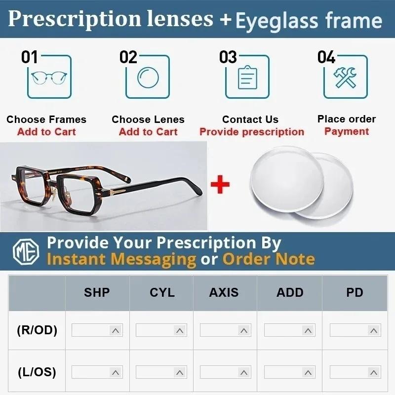 2026 New Fashion Retro Thick Square Sunglasses Acetate Frame Vintage Handmade Sun Glasses UV400 Protection for Men Women