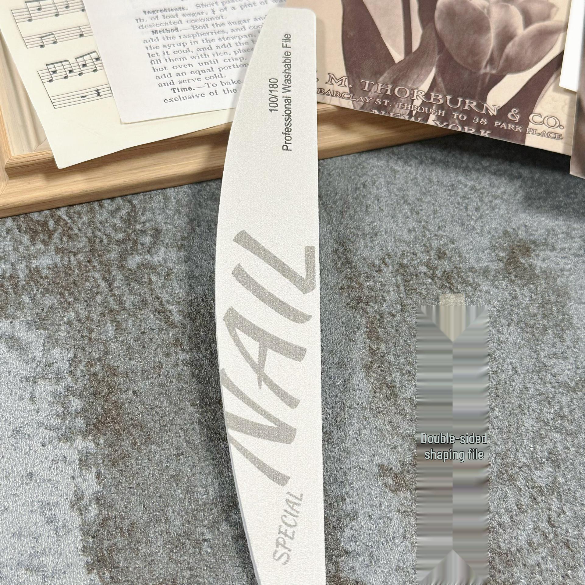Nail Art Double-Sided File: Sanding, Shaping  Polishing Sponge