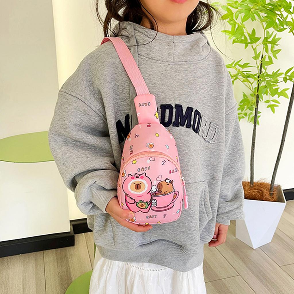 Kids Sling Bag Cartoon Kids Travel Bag Chest Bag Kids Crossbody Bag Mini Backpack Daypack for Girls Boys Fanny Packs