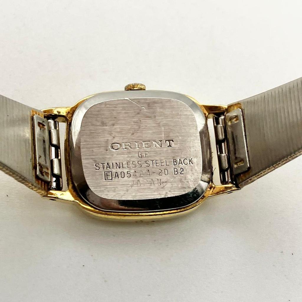 Used In Good Working Condition Orient Watch Ladies Square Gold Quartz New Battery ORIENT