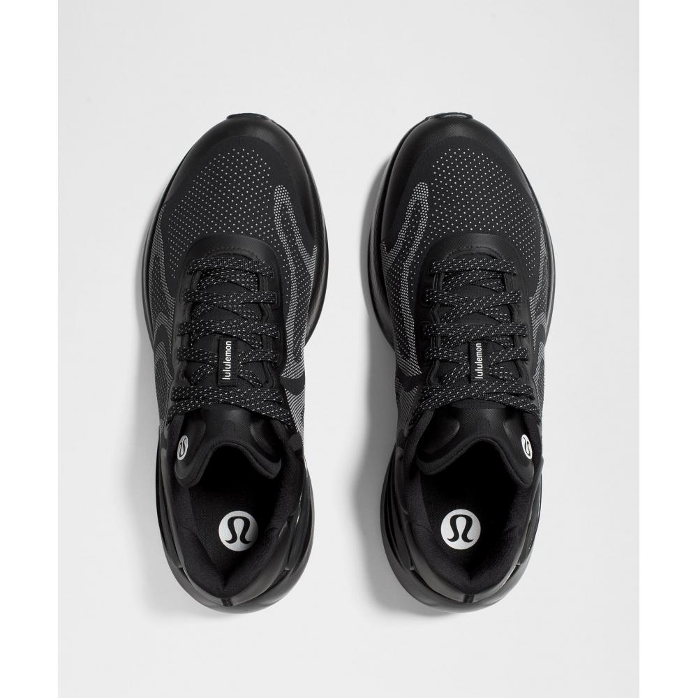 Lululemon Men S Beyondfeel Waterproof Running Shoe Black Black White