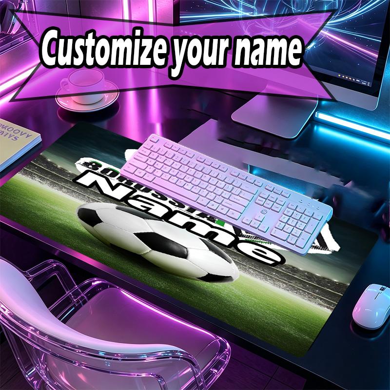 Custom Name Personalized Borussia Monchengladbach Pattern Mousepad, Laptop PC Desk Mat, Decorative Desk Mat for Home Keyboard Pad Gift