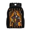Mortal Kombat Scorpion Teenage Backpack Sports Student Daypack for Men Women Laptop Computer Shoulder Bag