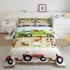 Tractor Bedding Sets for Boys Twin Size Toddler Kids Cute Cartoon Farm Animals Comforter Set Girls Children Farmhouse Country Down Comforter