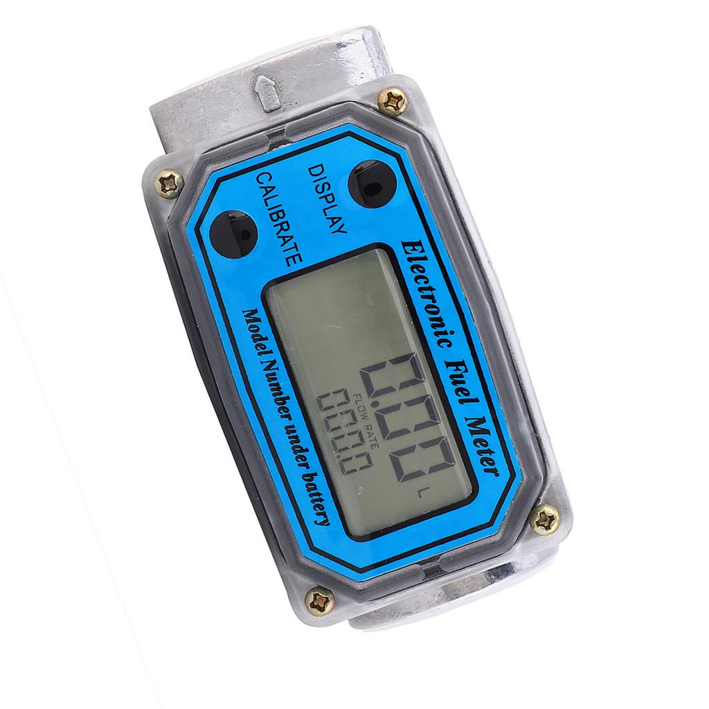 Mini Digital Turbine Flowmeter Diesel Fuel Flow Meter 10‑200L 1 NPT
