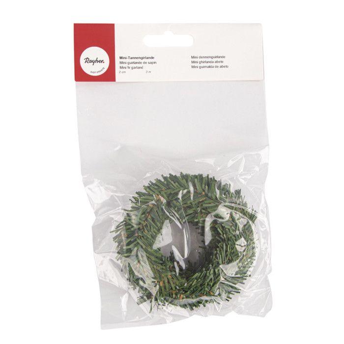 Mini-guirlande de sapin 2 cm x 3 m