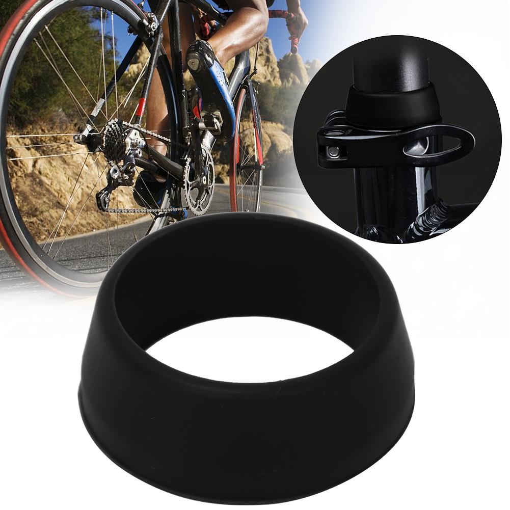 10PCS RISK Soft Silicone 25 30mm Mountain Road Bike Seat Post Waterproof O Ring Bicycle Seatpost CoverBlack