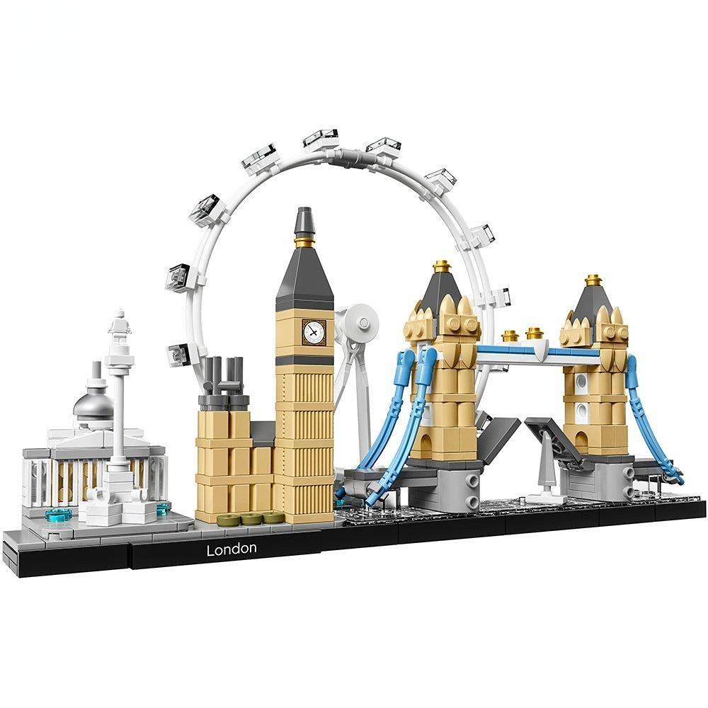 New York London Pairs Dubai Lanmark City Skyline Building Blocks Construction Bricks Set