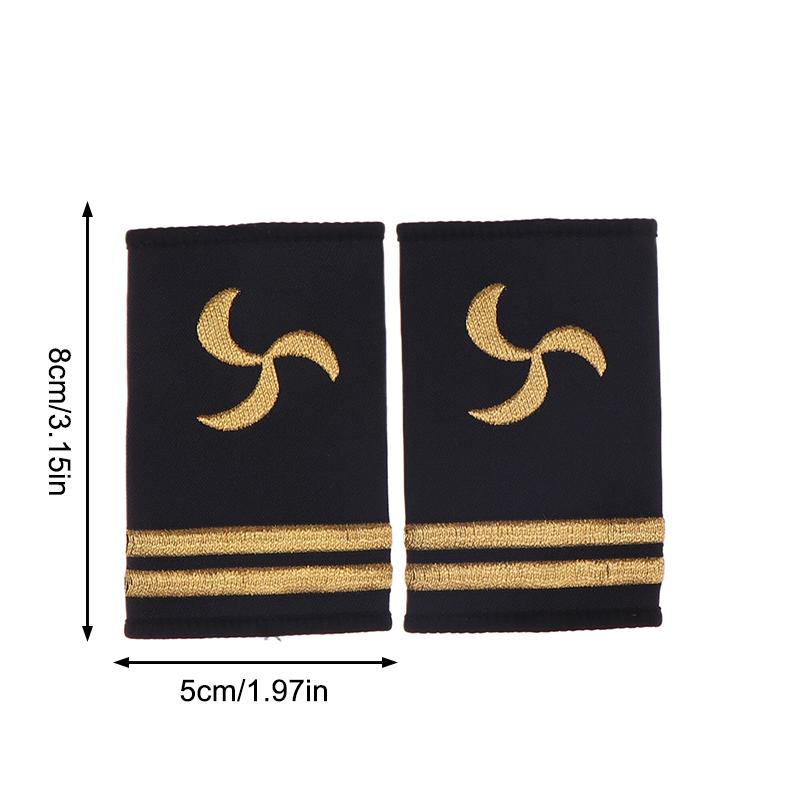 1 pár Ozdoba na oblečení Epolety Nárameníky Námořník Řemeslné Ramenní nášivky DIY Oblečení Dekor Doplňky