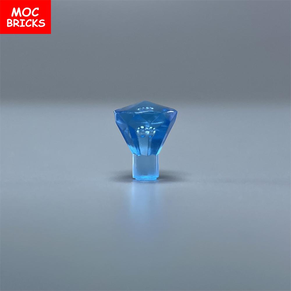 100pcs\lot MOC Bricks Rock 1x1 Jewel 24 Facet Treasure Diamond Gem 28556 30153 Building blocks DIY Toys For Children's Gifts