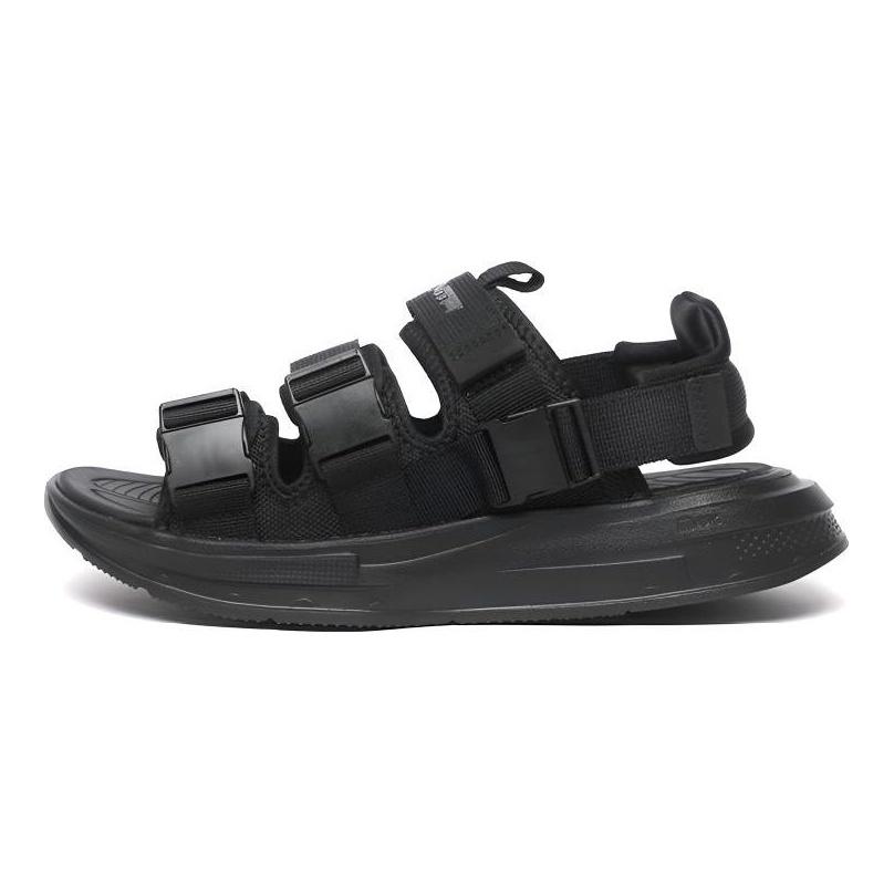 Anta Ľahké plážové sandále na suchý zips Pánske sandále Čierne 112138502-1