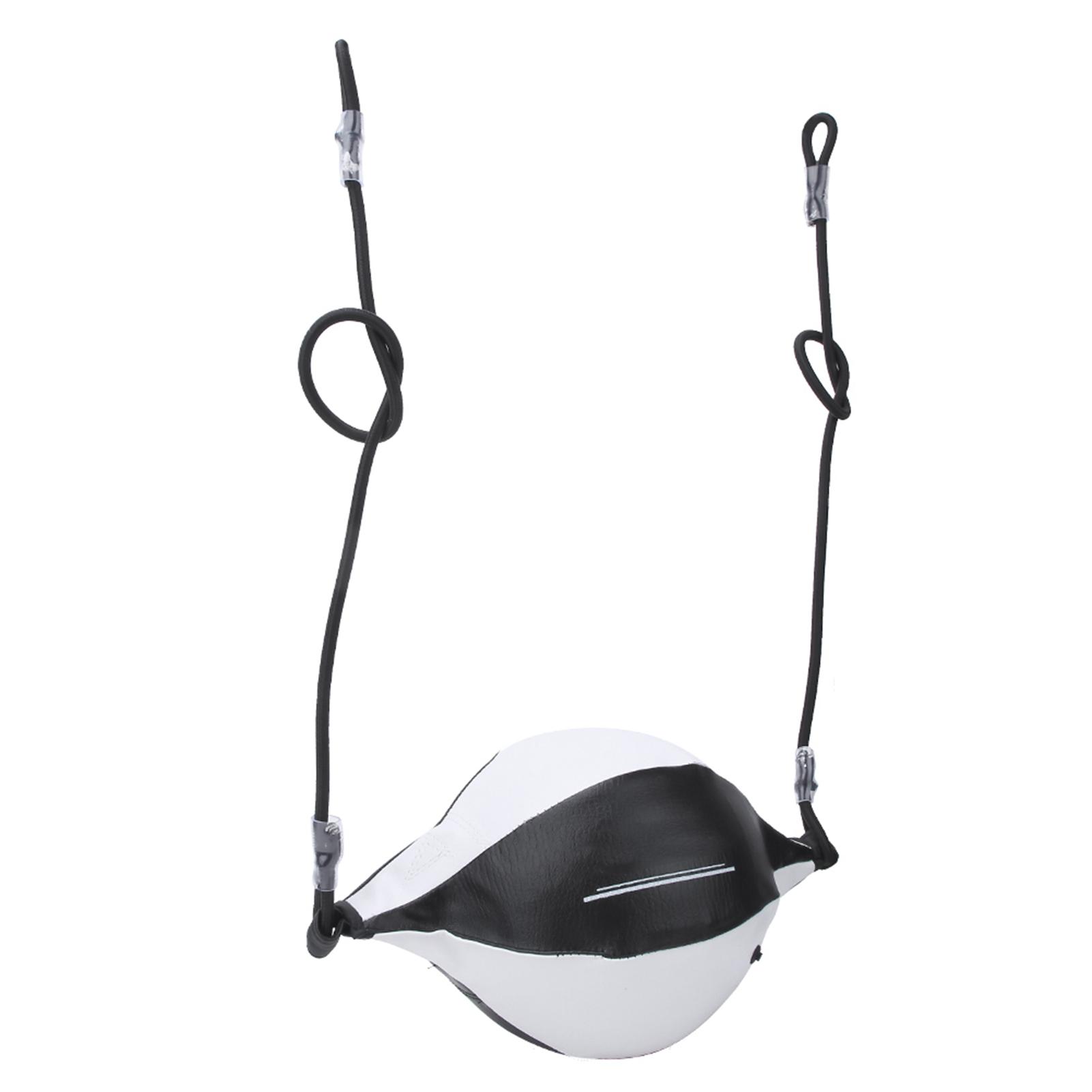 

Двусторонний надувной подвесной боксерский скоростной мяч для отработки ударов, черно-белый