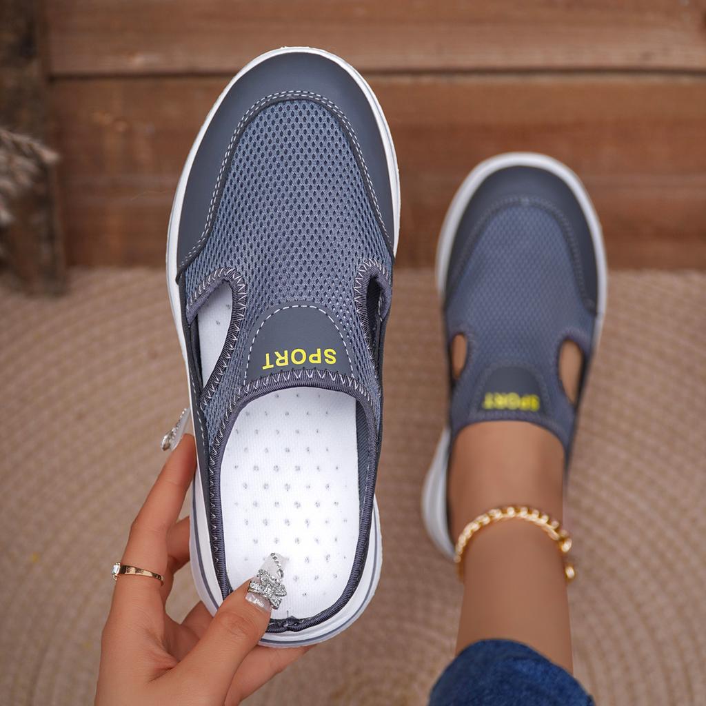 Women Casual Mesh Slippers 2024 New Summer Mesh Breathable Baotou Slippers Soft Lightweight Slippers Women Slides Women