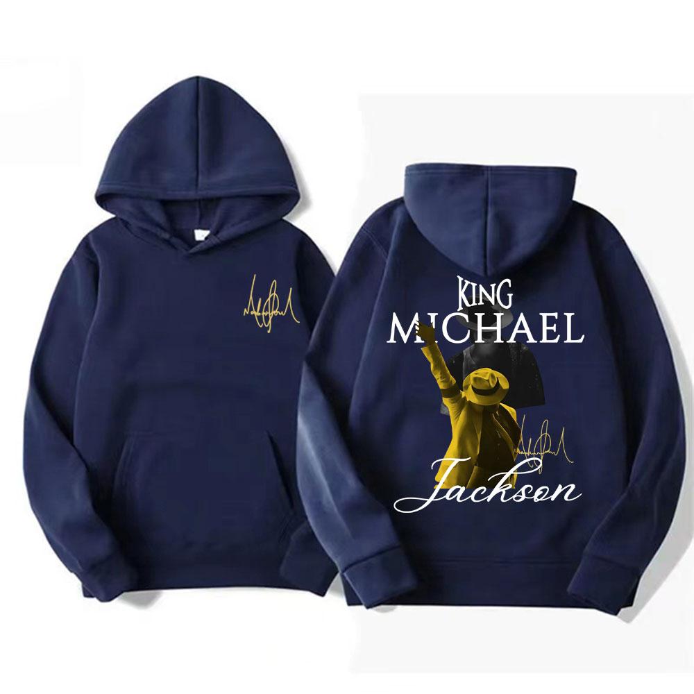 King of Pop Michael Jackson Tour Sweatshirts Women's Clothing Vintage High Street Hoodies Casual Long Sleeve Pullovers Hoodie