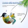 1Pc Cat Toys Hanging Bird, Retractable Cat Teaser Toy, Vivid Chirping, Interactive Catnip Toys for Indoor Cats Kitten Play Chase Exercise