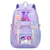 Animation Cartoon Letter Printing Fashion Backpack Male And Female Students Casual Schoolbag Large Capacity