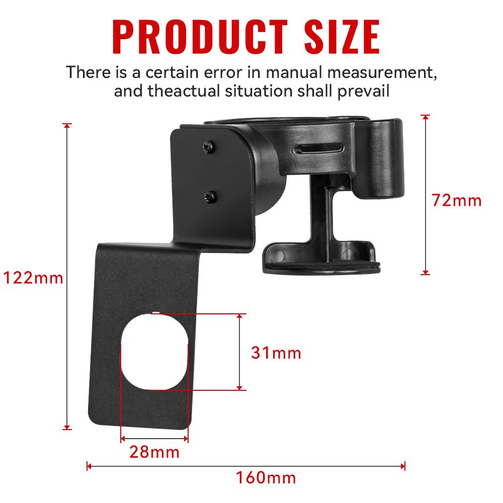 Car Cup Phone Holder for Wrangler JL 2018 2019 Rubicon Unlimited 2 in 1 Bolt-on Multi-Function Drink Stand Bracket