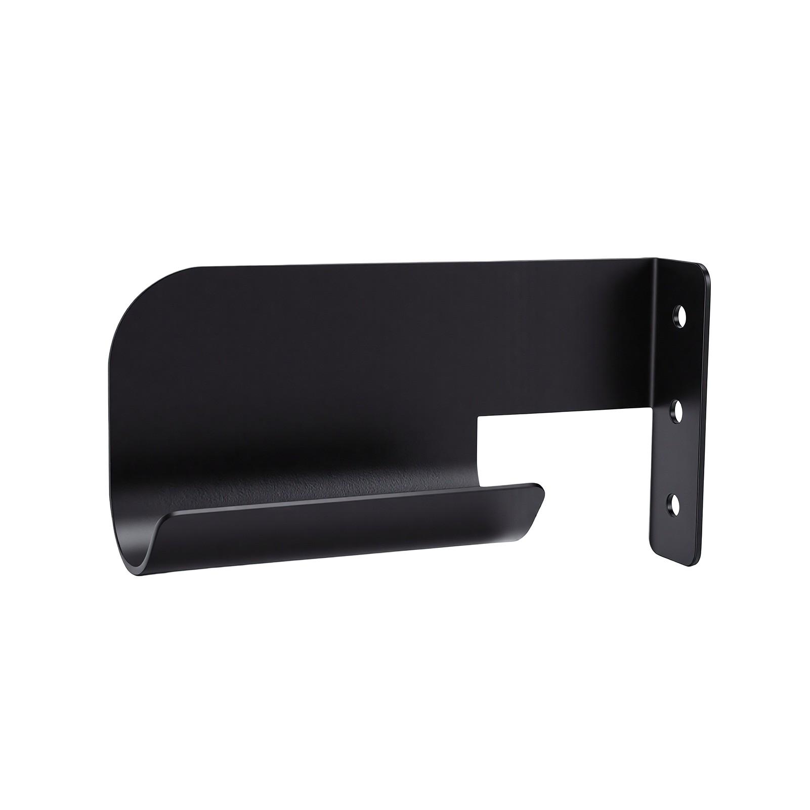 Supports de tronçonneuse Support mural Acier inoxydable Robuste Étagère de rangement pour garage pour atelier Sous-sol Rangement d'outils de jardin noir