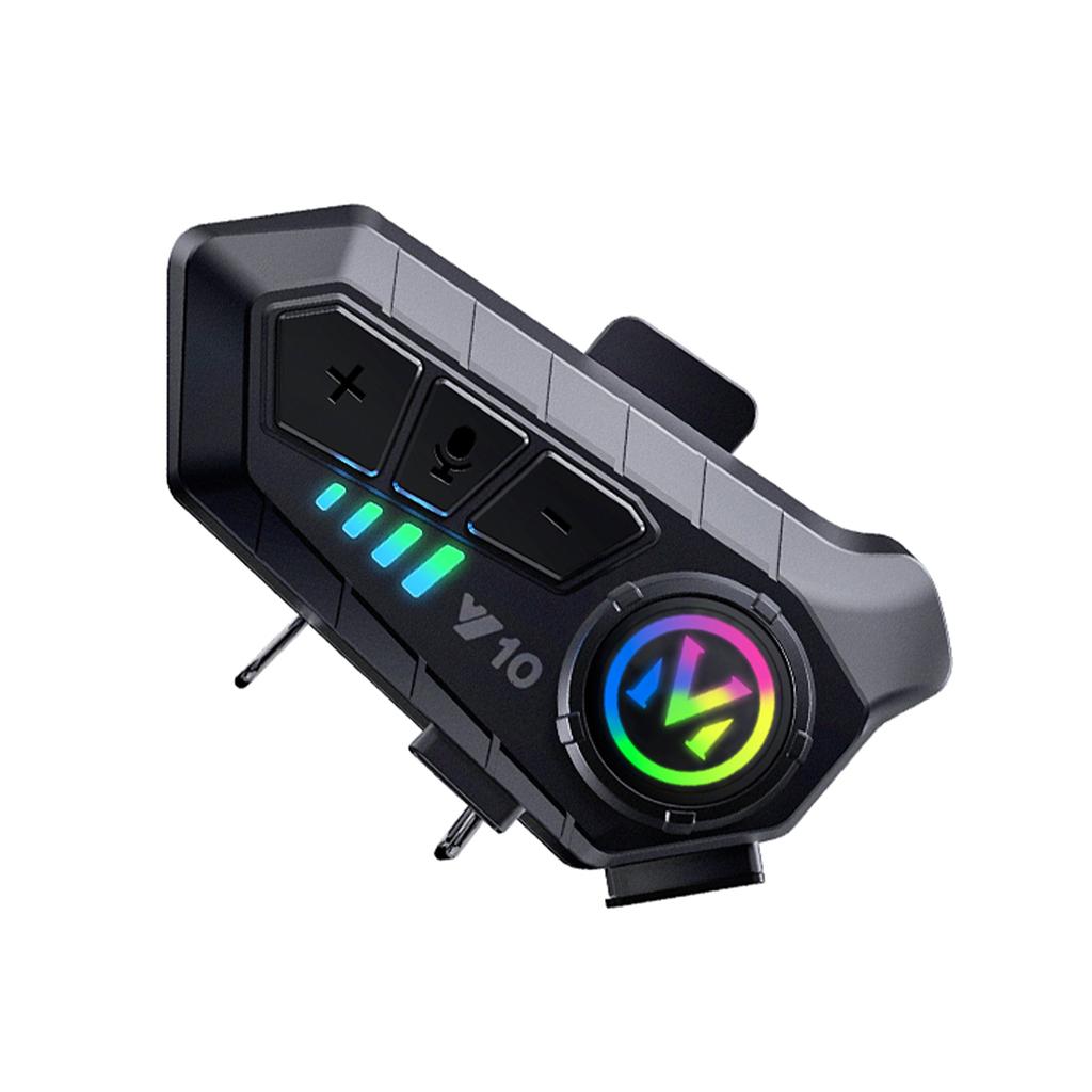 Y10 Motorrad BT5.3 Gegensprechanlage Headset Geräuschunterdrückung Kompatibel mit einer Vielzahl von Helmen