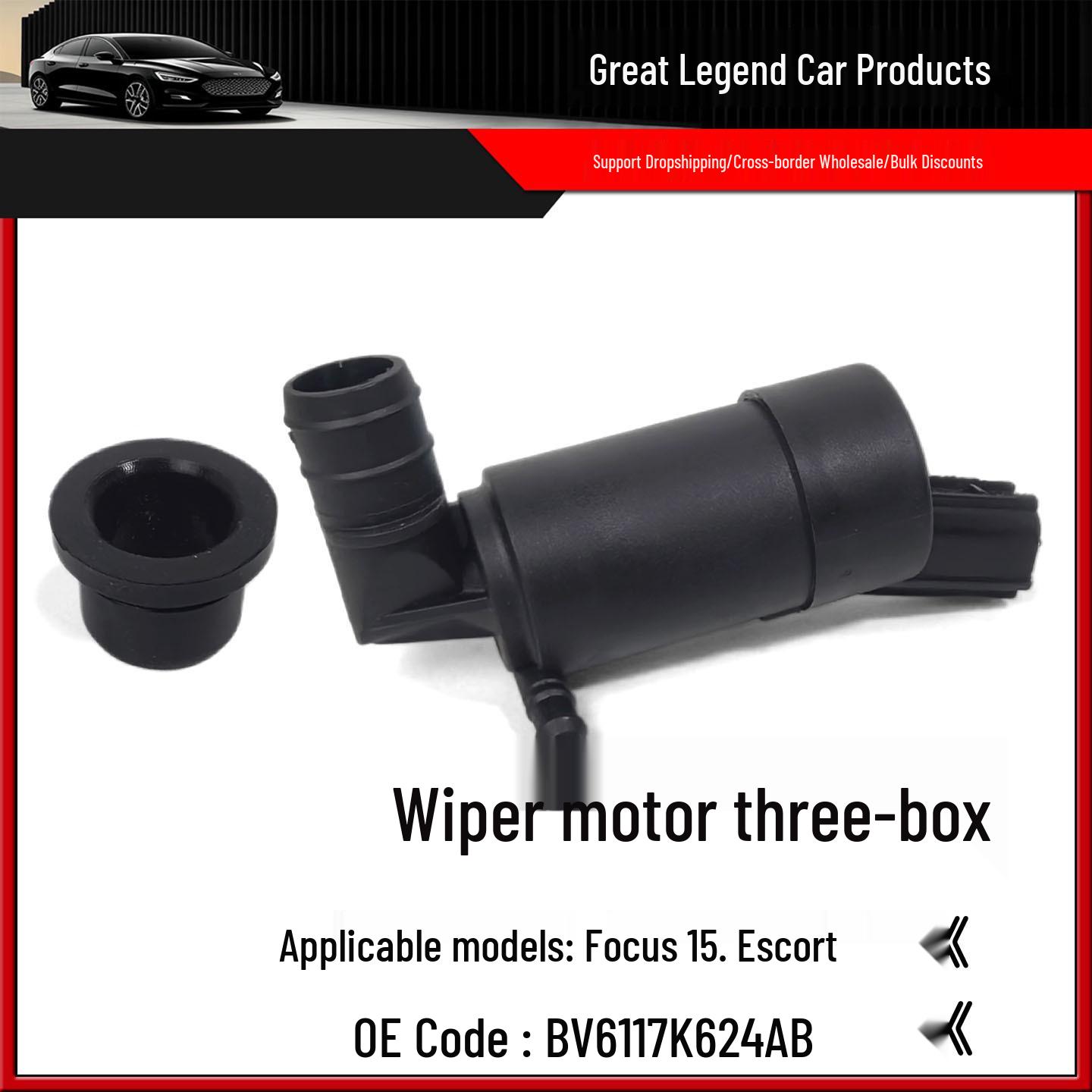 

BV6117K624AB Wiper Washer Motor for 2015 Focus Sedan and Ford Escort Neutral