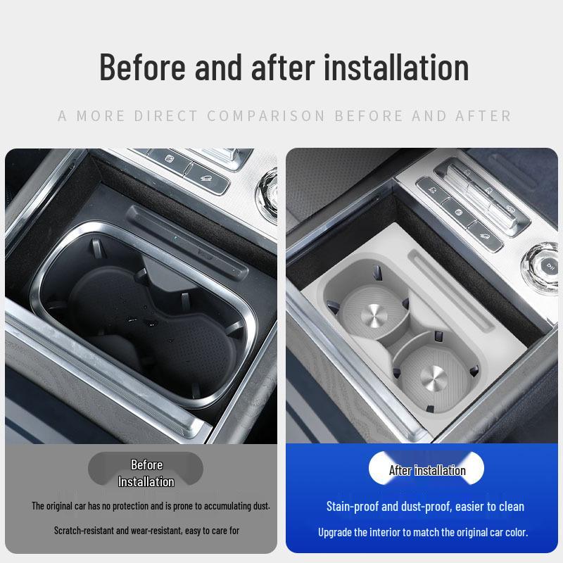 Zeekr 9X Three-Tier Silicone Cup Holder Protection Mat