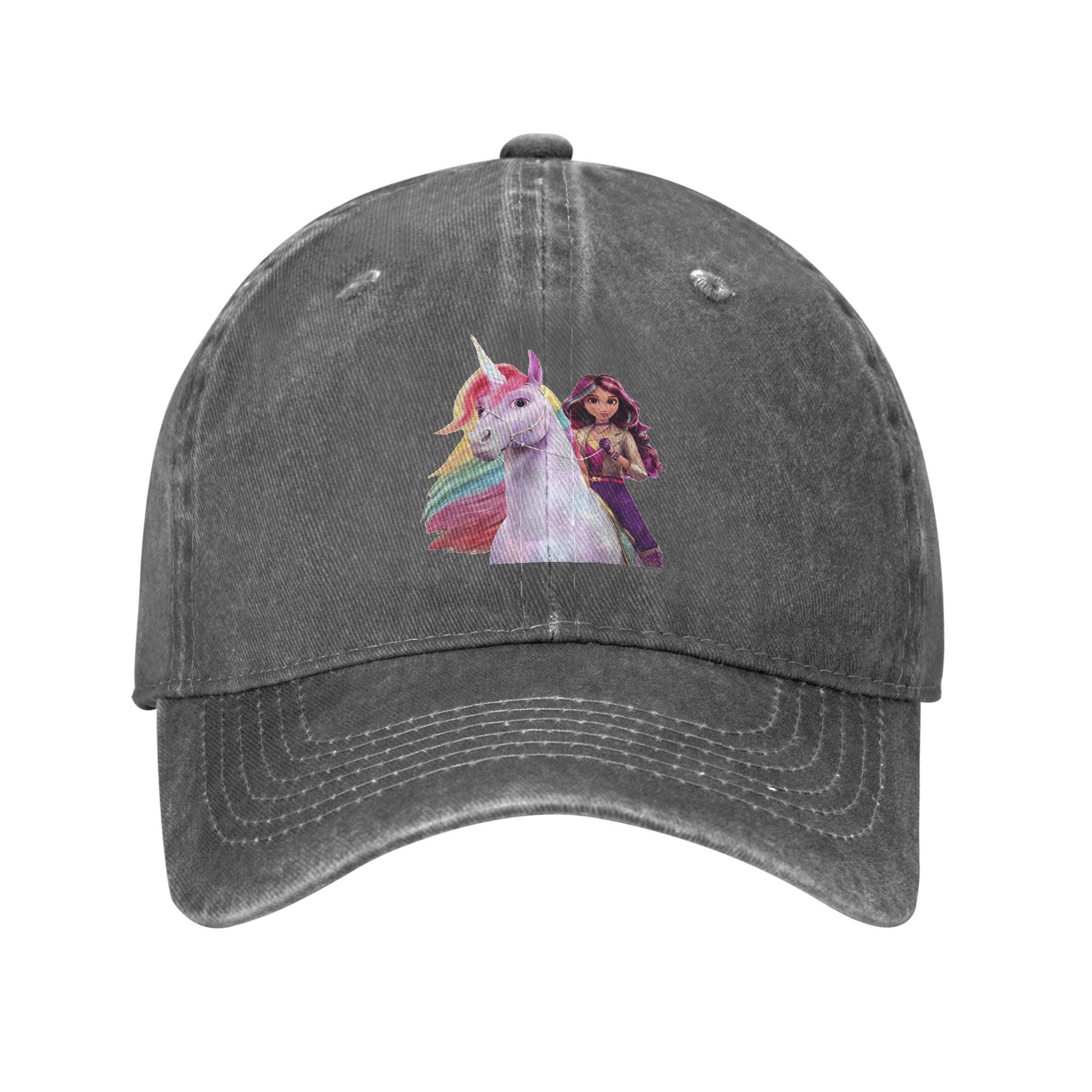 

Unicorn Academy Sophia Wildstar Denim Fabric Cap Casual Baseball Caps Adjustable Hat Summer Unisex Baseball Hats One Size