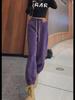 Women's Winter Cotton-Velvet Sweatpants: Loose, Warm, Casual Lambskin for Female Students
