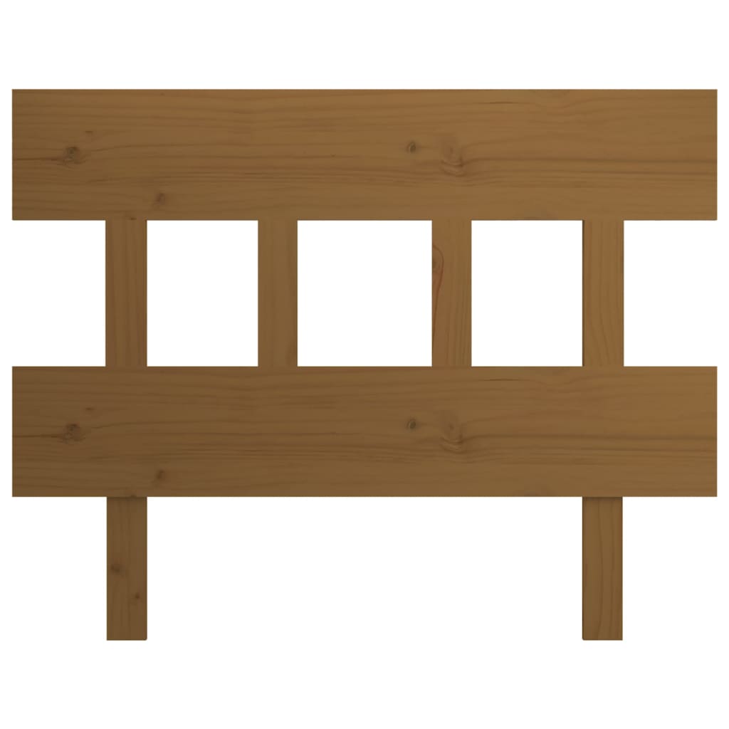 Headboard Honey Brown 93.5 X 3 X 81 Cm Solid Pine Wood