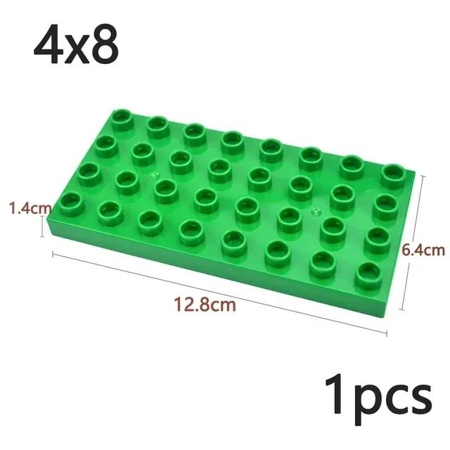 Duploes Velká velikost Základní deska Více velikostí 16x16 8x8 4x4 Cihly Montážní desky Velké částice Figurky Stavební bloky Dětské hračky