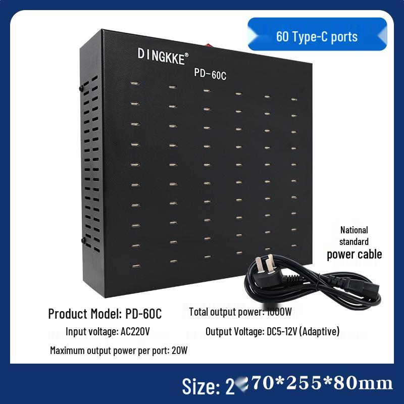 Multi-Port PD Fast Charger with USB-C for Apple & Huawei Phones