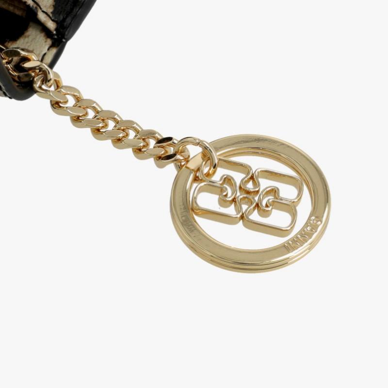 Ganni Leopard Print Butterfly Logo Flap Card Wallet A6545 943