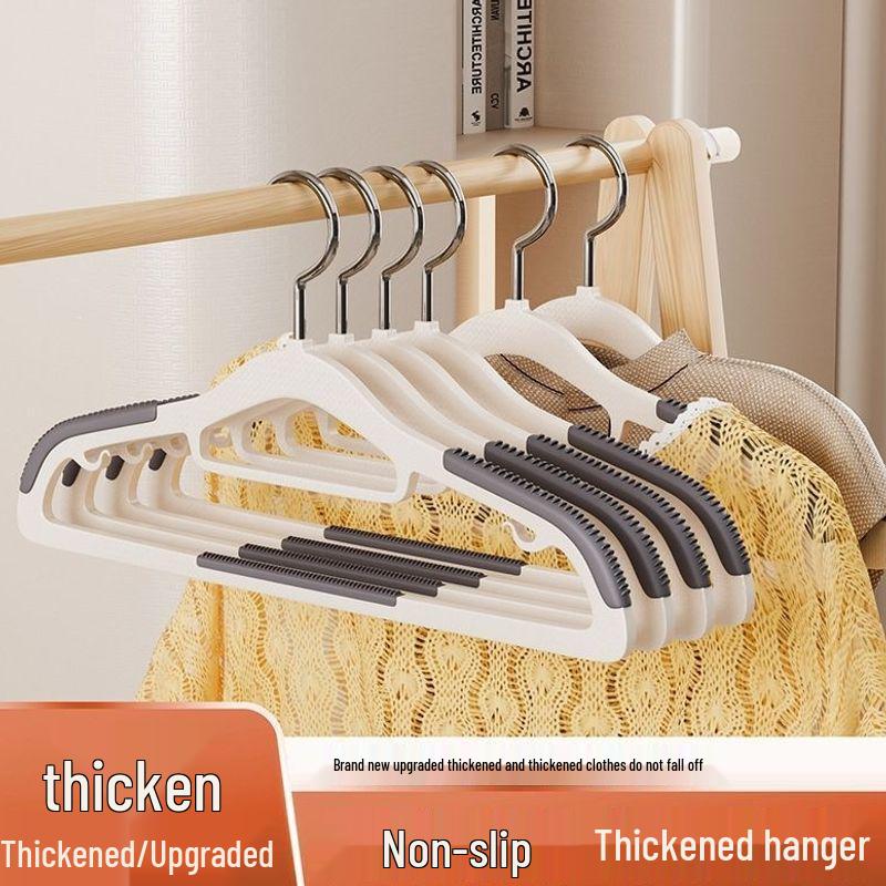 Extra Thick Non-Slip Metal Clothes Hanger for Balcony Storage