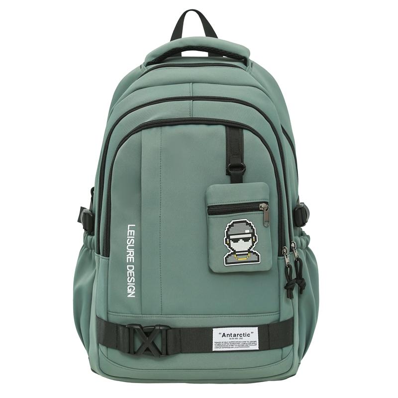 Junior High School Student Schoolbag Men's Large Capacity Lightweight and Durable Backpack with Coin Purse