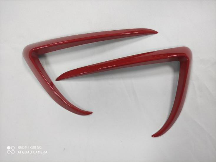 Tesla Model 3/Y Kohlefaser Windabweiser-Abdeckung & Nebelscheinwerfer-Spoiler Set