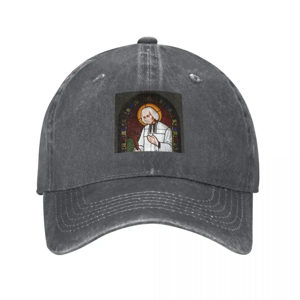 Priest Saint John Vianney Baseball Cap Golf Hat Sunscreen Bobble Hat fishing hat Unisex Luxury Brand Womens