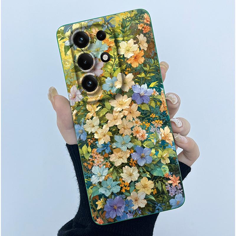For Itel S26 Ultra Super 26 Ultra S688LN Case Simplicity Oil Painting Floral Silicone Soft Casing New Shockproof Back Cover