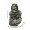 Mythisches Affen-Vogelfutterhaus Skurriles Design Sasquatch-Statue Doppelzweck Garten