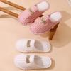 Winter indoor home use non-slip warm men's cotton slippers floor plush cotton slippers