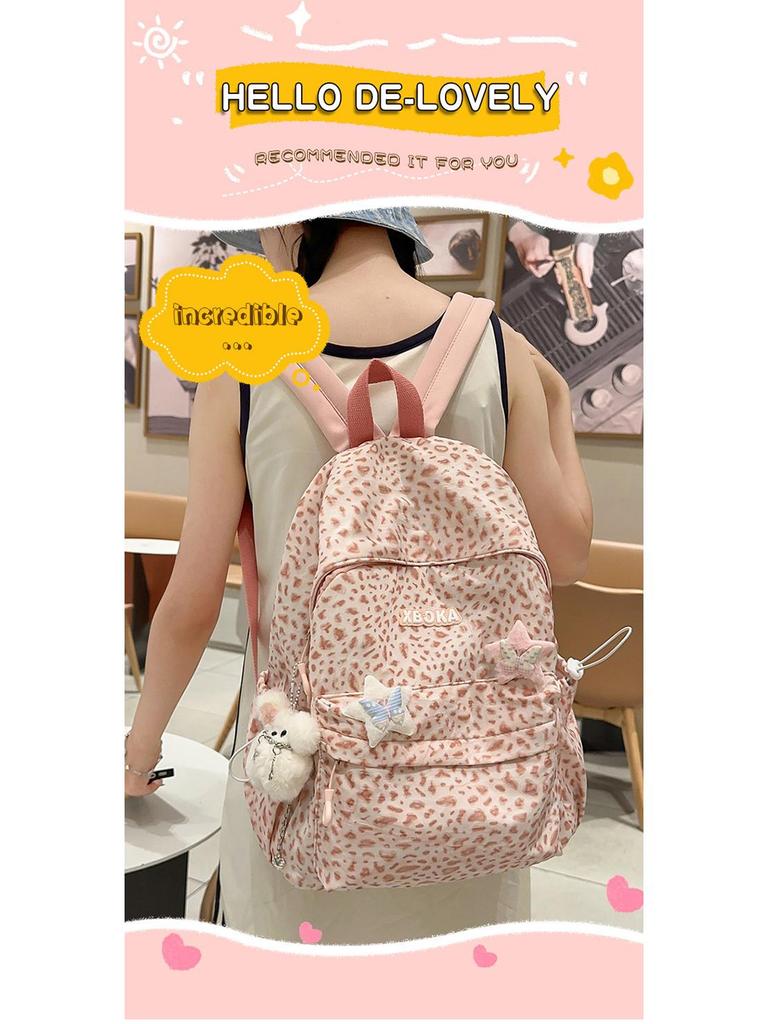 Sommermode Rucksack aus Nylon mit großer Kapazität für Mädchen - Trendiger Schulrucksack