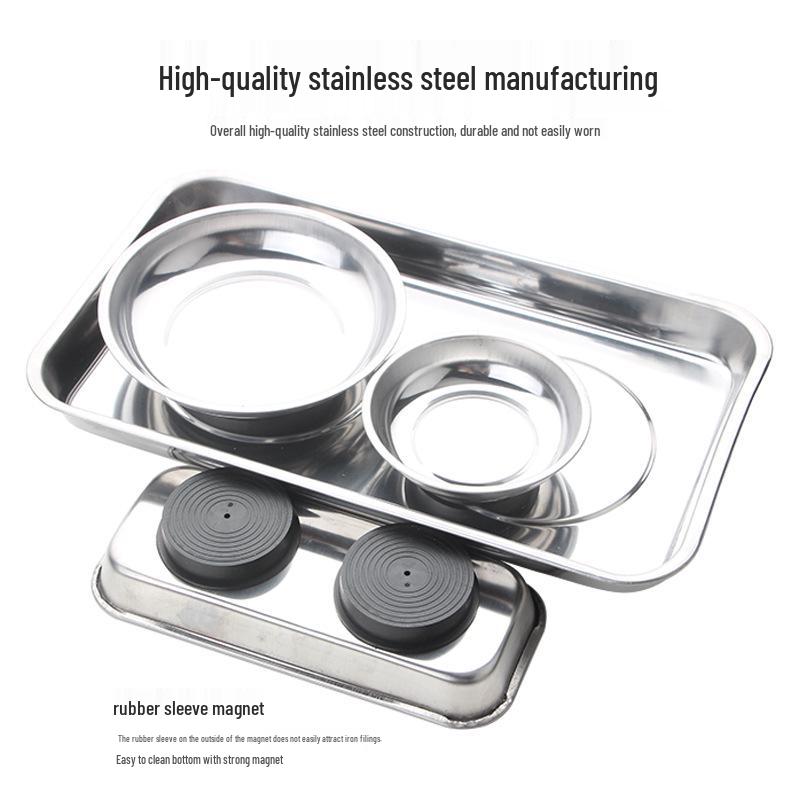 Magnetic Stainless Steel Parts Storage Tray
