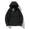 Unisex Spring Breathable Windproof Waterproof Jacket Removable Hood Stand Collar Thin Lightweight Hard Shell Outdoor Climbing Coat