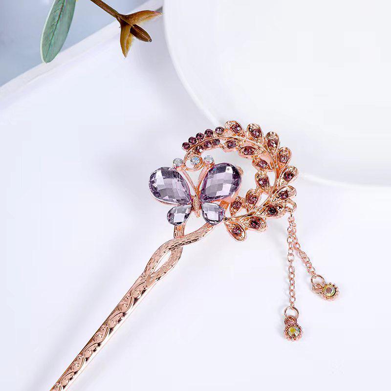 Women's 2026 Spring/Summer Chinese Tassel Alloy Hairpin - Qipao Hair Accessories