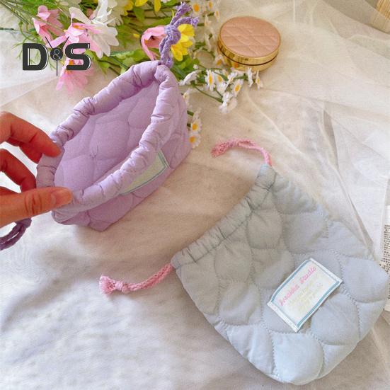 Drawstring Storage Bag Portable Women Girls Napkin Sanitary Pad Bag Multi-functional Travel Organizer Pouch Small Coins Purse