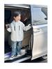 2025 Spring & Autumn Boys' Cargo Jeans: Trendy, Loose-Fit, Casual Long Pants for Kids